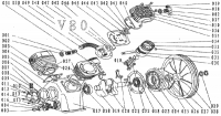 Прокладка крышки подшипника V80 (W80) 540920V80