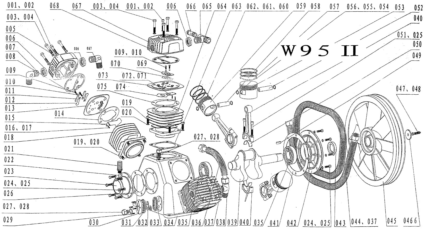 Запчасти к блоку W95 II (10бар)