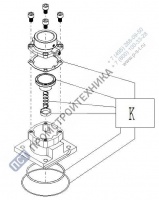 Ремкомплект всасывающего клапана Remeza RH25 4180100300(4180100301)РК (K)