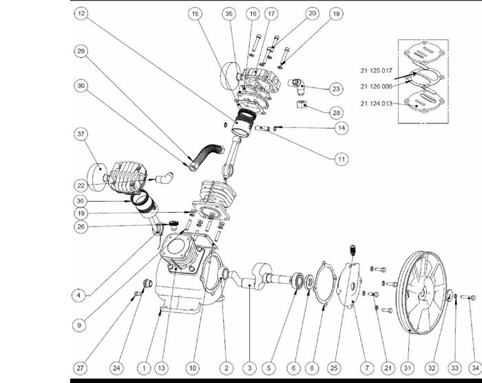 Запчасти к блоку LB24(LB400)