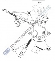 Ремкомплект всасывающего клапана Remeza RB80E 4180101000РК (K2+K3)