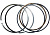 R 101V90 (035,036V90) (062,063W115II) Комплект колец поршневых D.90 мм V90 (W115II ВД)